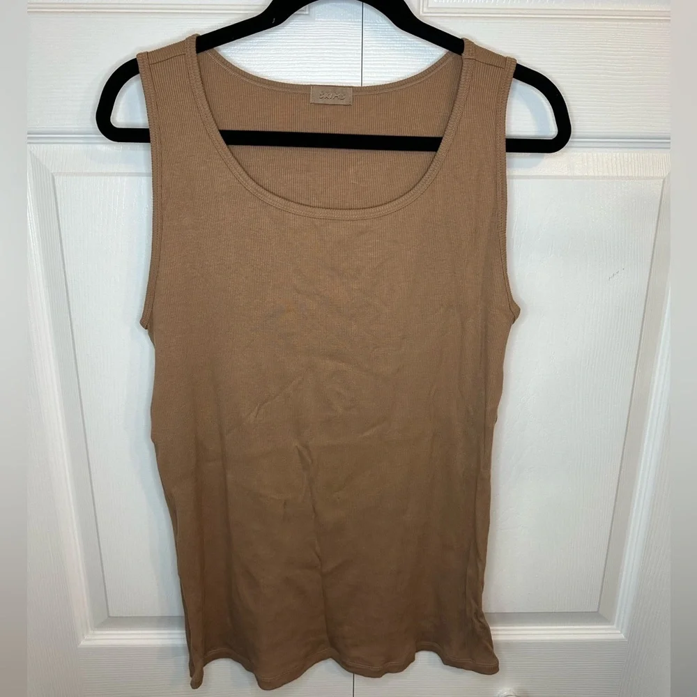 SKIMS Cotton Rib Tank Sz.3X NWOT Sienna